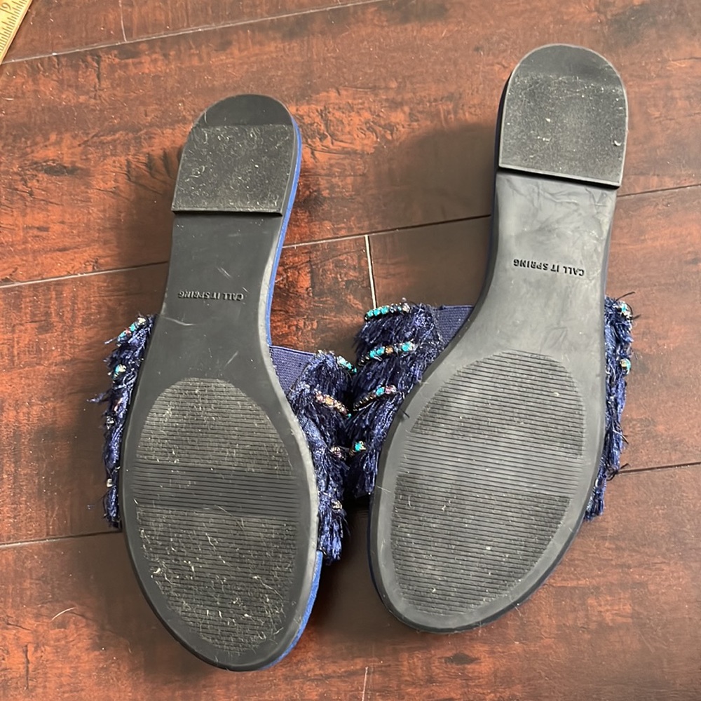 Disney Call It Spring Fringe Rhinestone Sandals - Picture 5 of 6